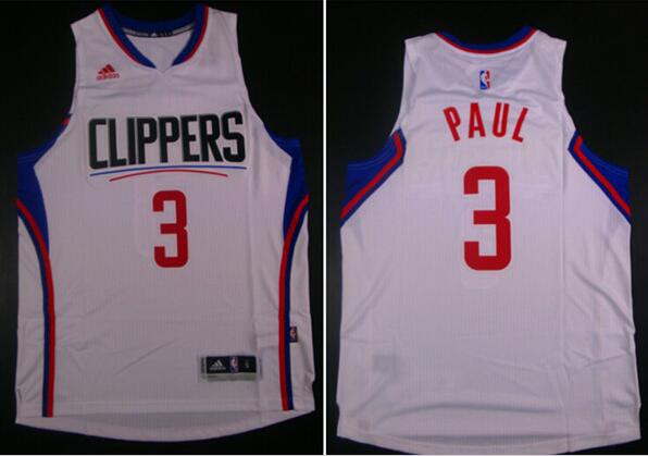 Los Angeles Clippers 3 Chris Paul white  adidas men nba basketball jerseys