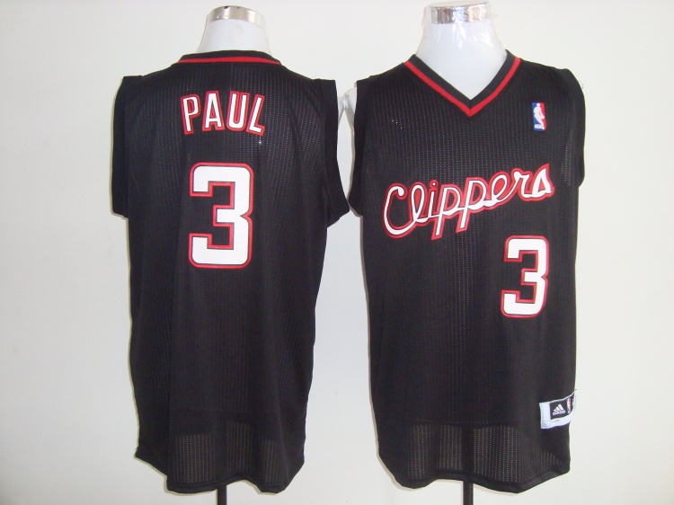 Los Angeles Clippers 3 chris paul black adidas men nba basketball jerseys