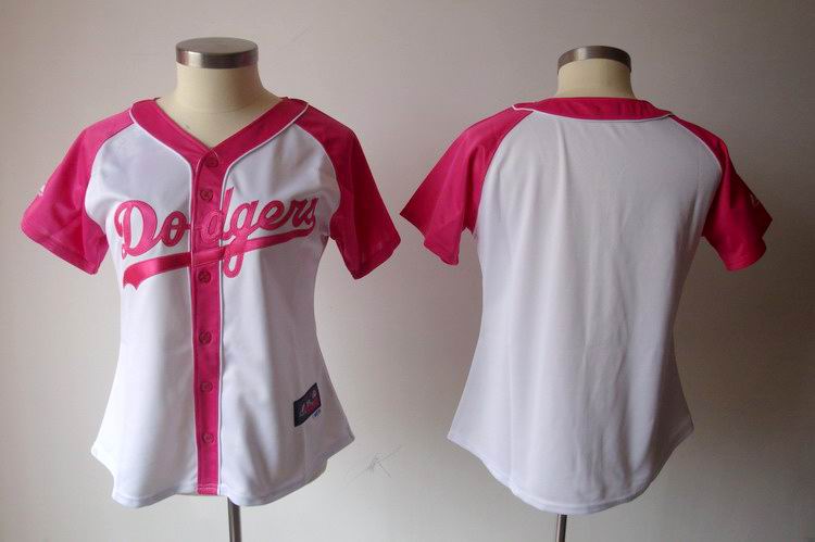 Los Angeles Dodgers Blank White MLB Women Jerseys