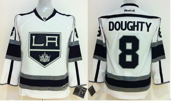 Los Angeles Kings #8 Drew Doughty kid white 2014 NHL nhl Jerseys