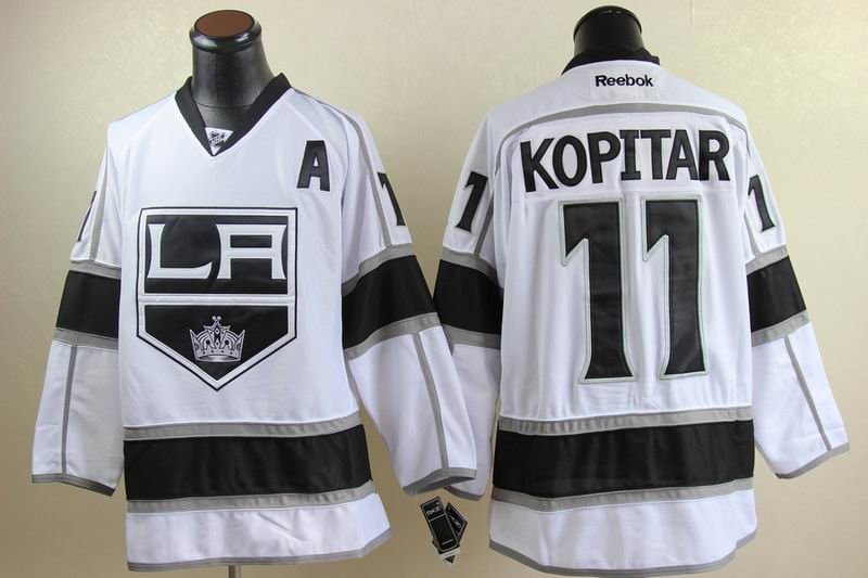 Los Angeles Kings 11 Anze Kopitar White men nhl ice hockey  jersey