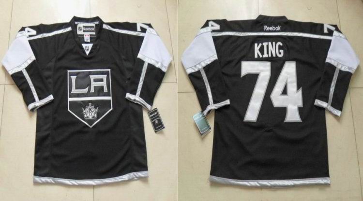 Los Angeles Kings 74 Dwight King Black men nhl ice hockey  jerseys