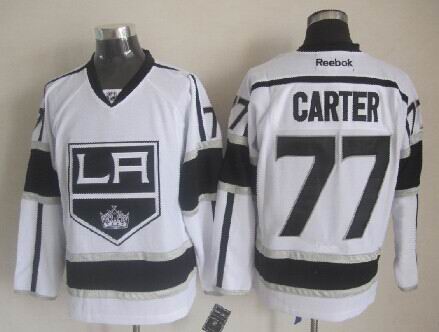 Los Angeles Kings 77 Jeff Carter White men nhl ice hockey  jerseys