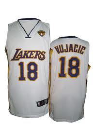 Los Angeles Lakers 18 VUJACIC  whiteadidas men nba basketball jerseys