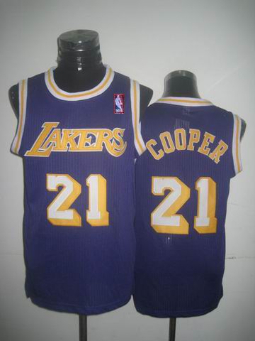 Los Angeles Lakers 21 Michael Cooper Purple adidas men nba basketball jerseys