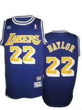 Los Angeles Lakers 22 BAYLOR blue jersey adidas men nba basketball jerseys