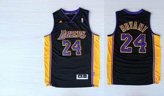 Los Angeles Lakers 24 Kobe Bryant  black adidas men nba basketball jerseys
