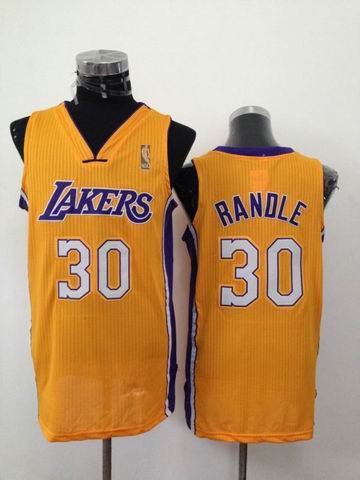 Los Angeles Lakers 30 Julius Randle Yellow adidas men nba basketball jerseys