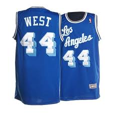 Los Angeles Lakers 44 WEST blue jersey  adidas men nba basketball jerseys