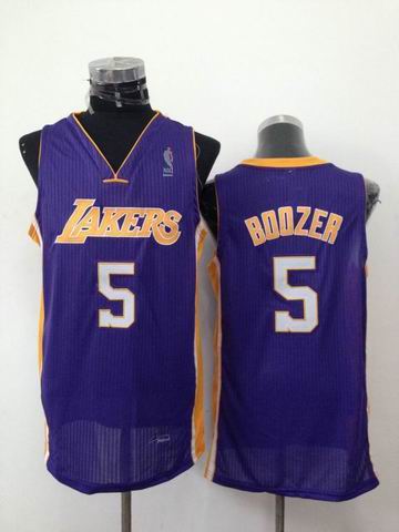 Los Angeles Lakers 5 Carlos Boozer  purple adidas men nba basketball jerseys