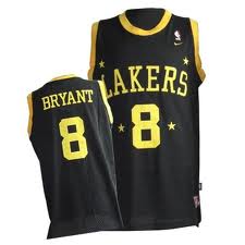 Los Angeles Lakers 8# Bryant Black adidas men nba basketball jerseys