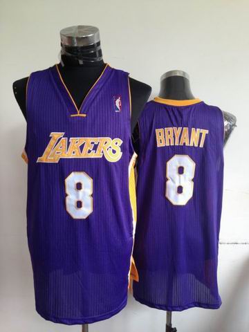 Los Angeles Lakers 8 Kobe Bryant purple adidas men nba basketball jerseys