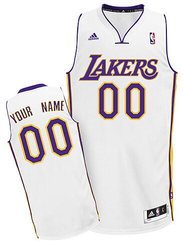 Los Angeles Lakers Custom Swingman white Alternate Jersey for sale