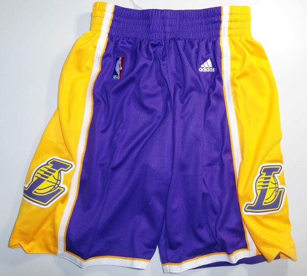 Los Angeles Lakers purple yellow shorts