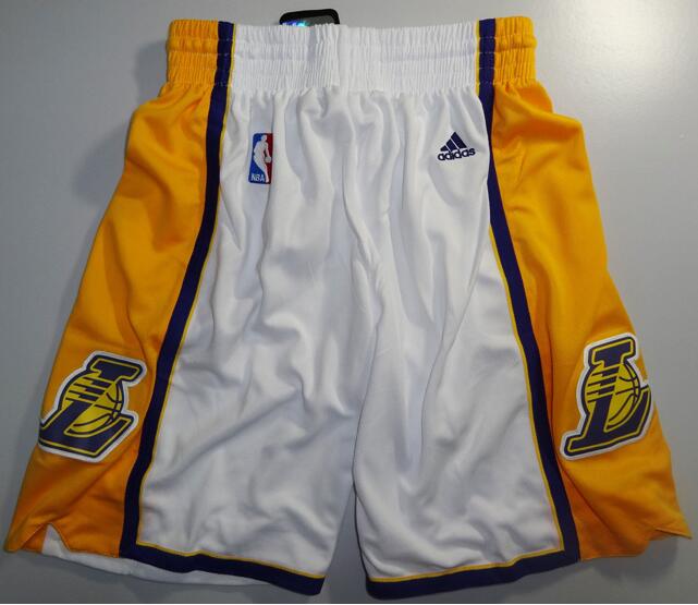 Los Angeles Lakers yellow white shorts