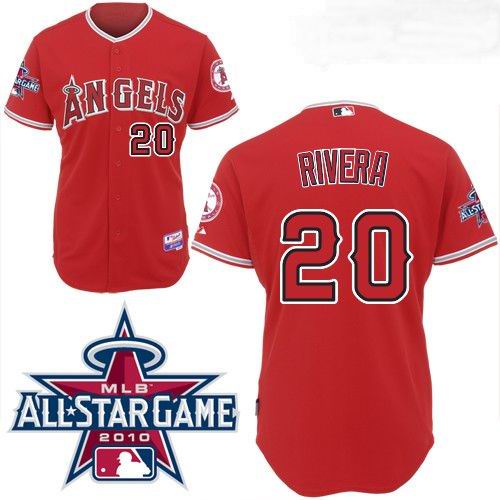 Los angeles angels 20 RIVERA red men baseball mlb Jerseys