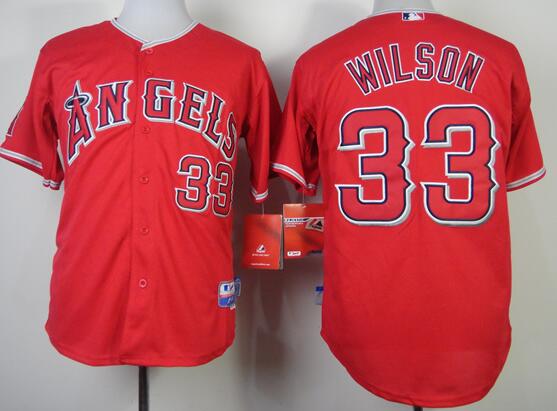 Los angeles angels 33 Wilson red men baseball mlb Jerseys