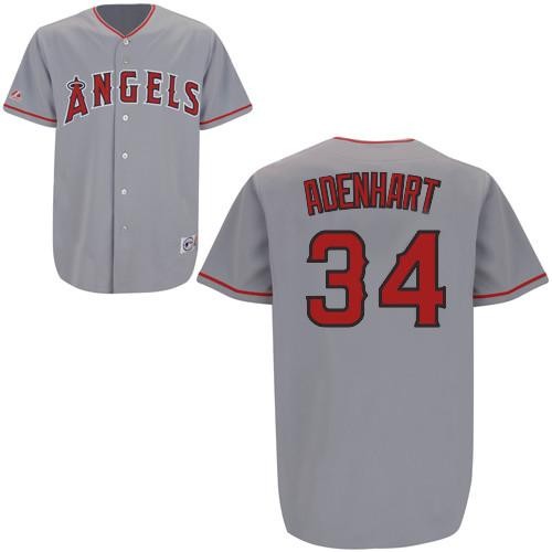 Los angeles angels 34 Adenhart Embroidered men baseball mlb Jersey gray