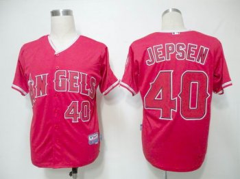 Los angeles angels 40 JEPSEN red men baseball mlb Jerseys