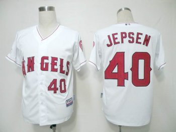 Los angeles angels 40 JEPSEN white men baseball mlb Jerseys