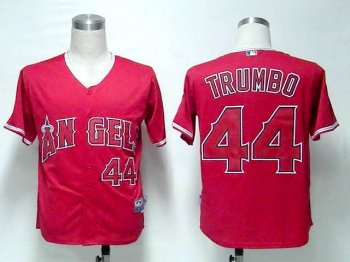 Los angeles angels 44 TRUMBO red men baseball mlb Jerseys