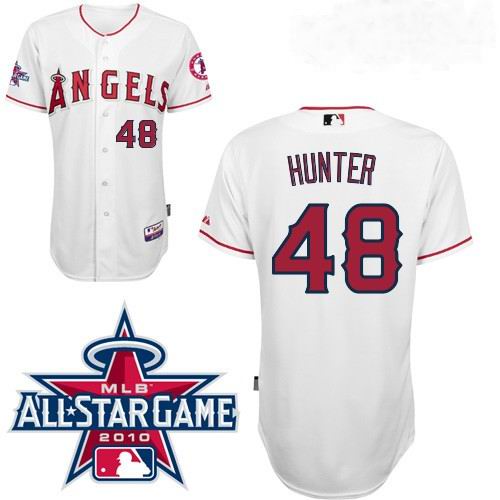 Los angeles angels 48 Hunter Embroidered White men baseball mlb Jersey