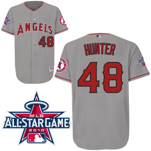 Los angeles angels 48 Hunter Embroidered gray men baseball mlb Jersey