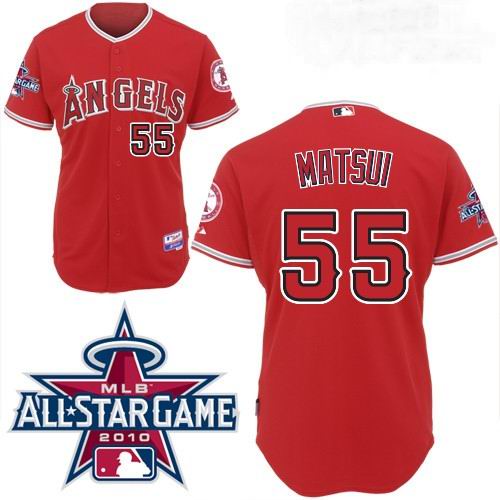 Los angeles angels 51 Matsui Emroidered men baseball mlb Jersey Red