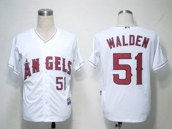 Los angeles angels 51 WALDEN white men baseball mlb Jerseys