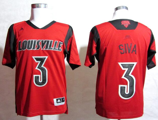 Louisville Cardinals 2013 March Madness Peyton Siva #3 Red Basketball Jerseys