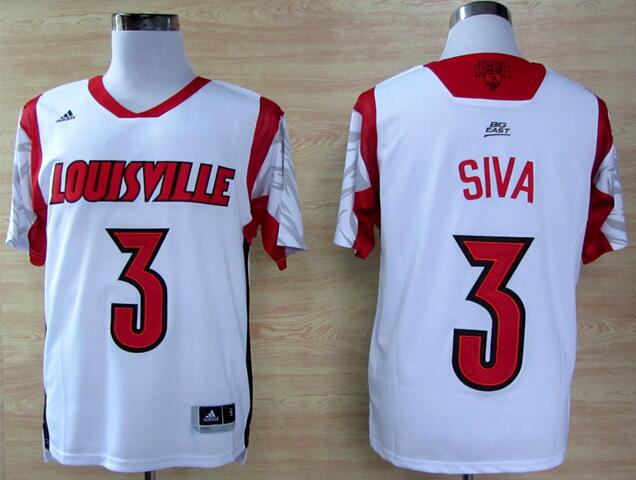 Louisville Cardinals 2013 March Madness Peyton Siva #3 White Basketball Jerseys