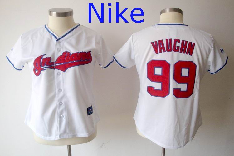 MLB #99 Cleveland Indians Rick Vaughn White Women Jerseys