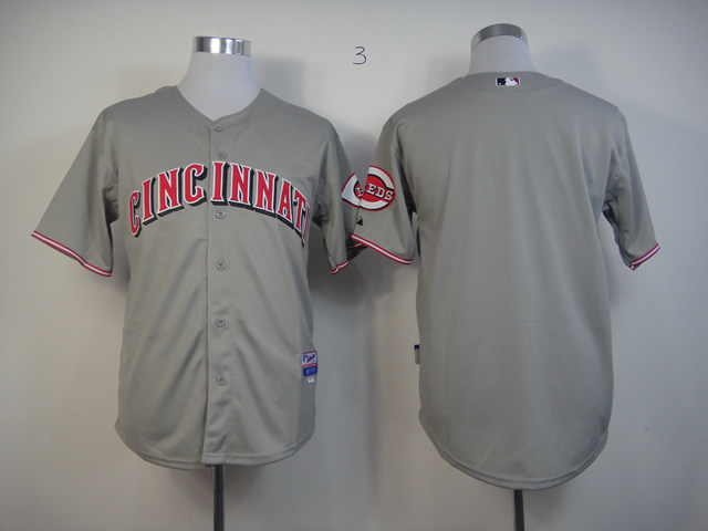 MLB Cincinnati Reds blank gray  men baseball mlb jerseys