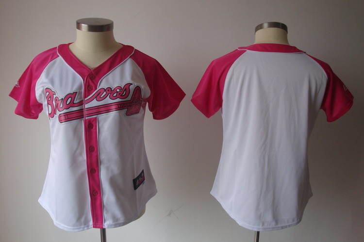 MLB Jerseys Atlanta Braves blank White women jerseys