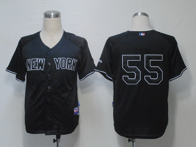 MLB Jerseys New York Yankees 55 Black