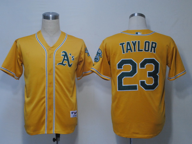 MLB Jerseys Oakland Athletics 23 Taylor Yellow