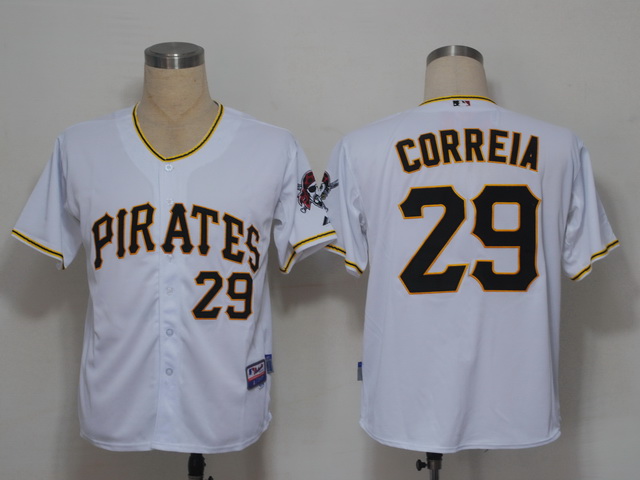 MLB Jerseys Pittsburgh Pirates 29 Correia White