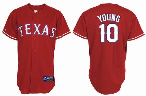 MLB Texas 10# Young red kid jersey