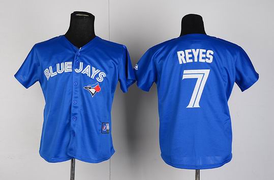 MLB Women Toronto Blue Jays 7# Reye Blue Jersey