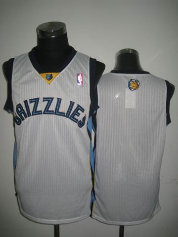 Memphis Grizzlies blank White adidas men nba basketball jerseys