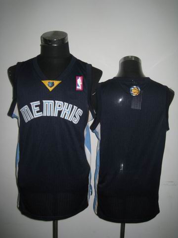 Memphis Grizzlies blank blue adidas men nba basketball jerseys