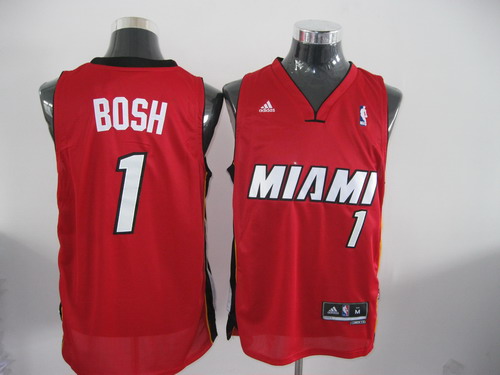 Miami Heat 1 Chris Bosh Red NBA Revolution 30 Jerseys