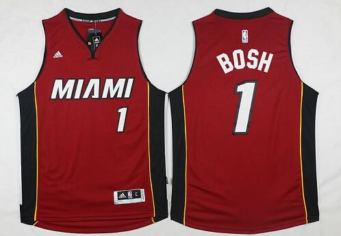 Miami Heat 1 Chris Bosh Revolution 30 Red  adidas men nba basketball jerseys