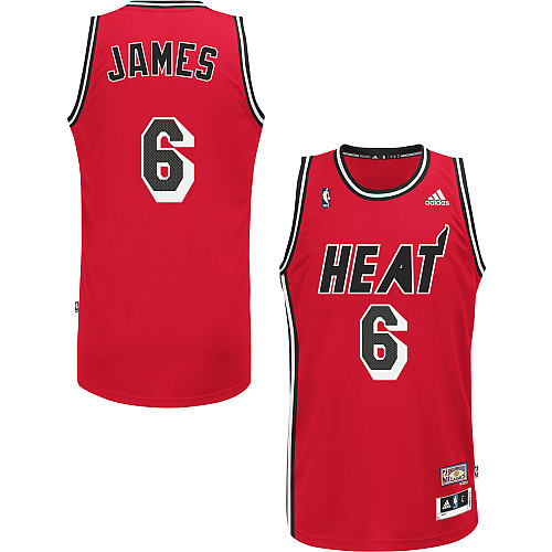 Miami Heat 3 LeBron James Hardwood Classics Nights Swingman adidas men nba basketball jersey