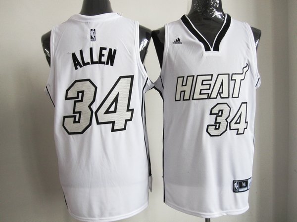 Miami Heat 34 Ray Allen NBA White new adidas men nba basketball jersey