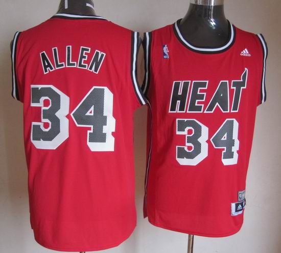 Miami Heat 34 Ray Allen Red  Revolution 30 adidas men nba basketball jerseys