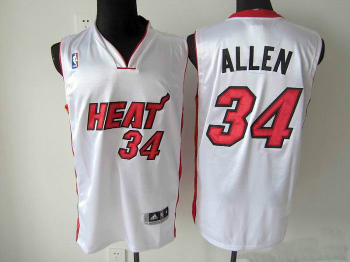 Miami Heat 34 Ray Allen White Replica adidas men nba basketball jersey