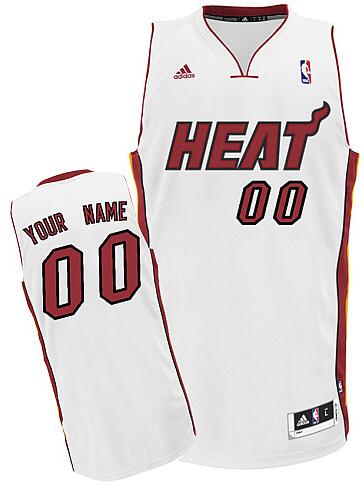 Miami Heat Custom Swingman white Home Jersey for sale