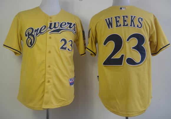 Milwaukee Brewers 23 WEEKS Alternate Cool Basemen baseball mlb jerseys