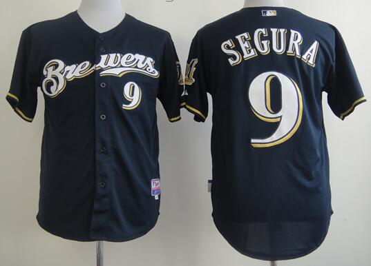 Milwaukee Brewers 9 Jean Segura blue men baseball MLB Jerseys